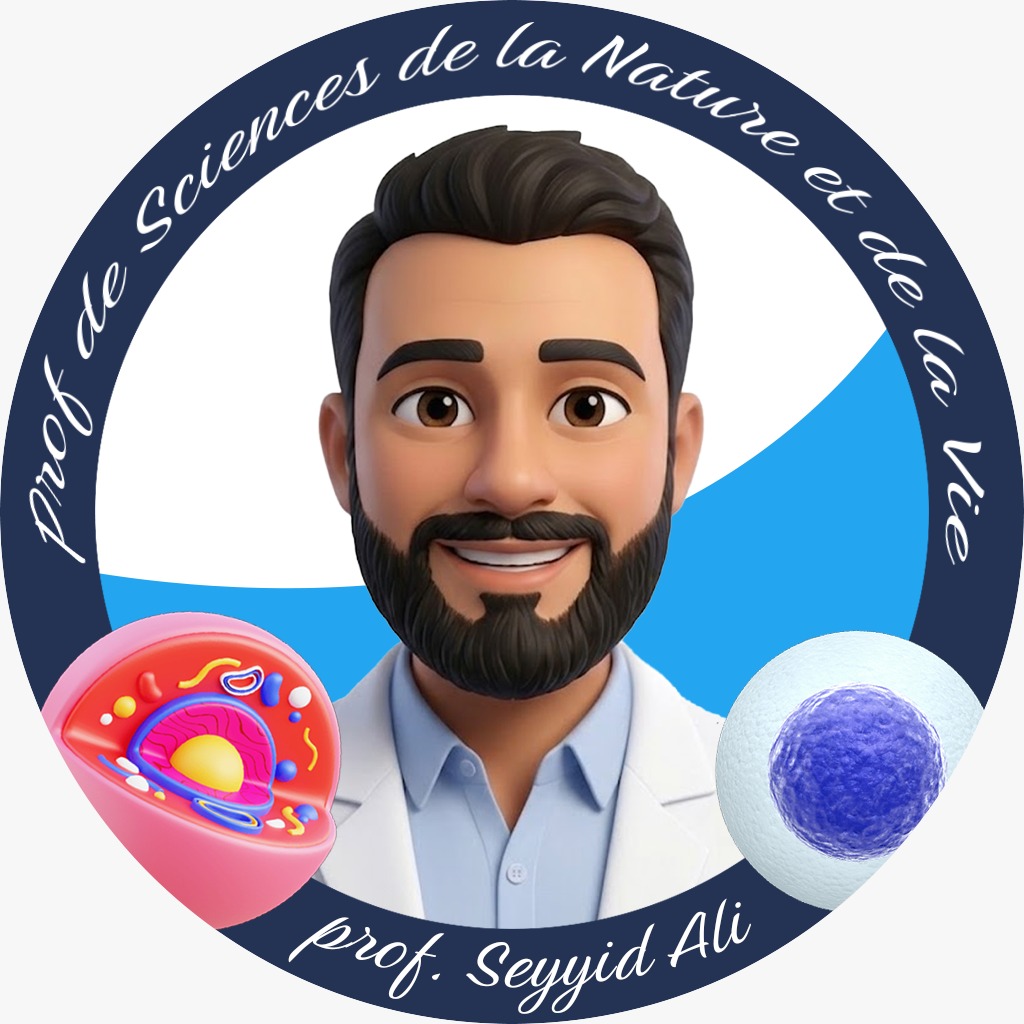 Portrait illustré du Prof. Seyyid Ali, professeur de sciences
